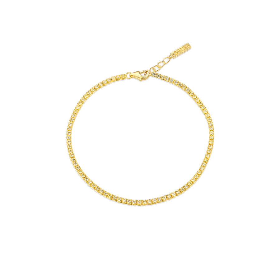 yellow stone tennis bracelet