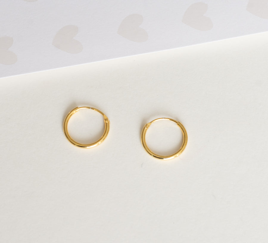 Textured Hoop Earrings in 14k Yellow Gold – Bailey's Fine Jewelry