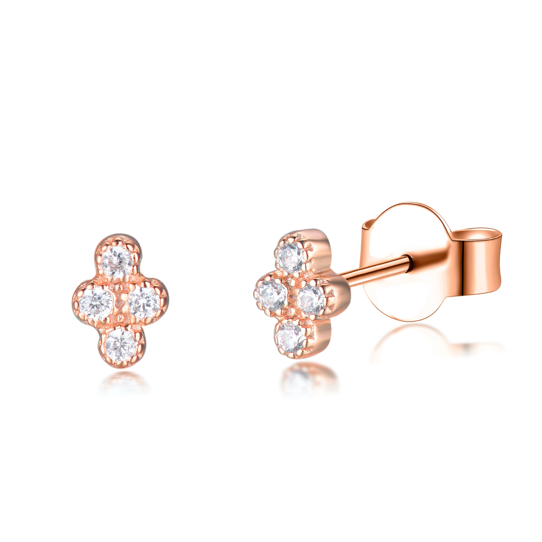 ◆STONEHENgE◆ 14K Cubic Earrings SA24D34U StoneHenge SHe 14K Earrings SA24B48F Cubic Zirconia Rose