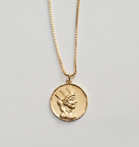 Tyche Coin Medallion Necklace