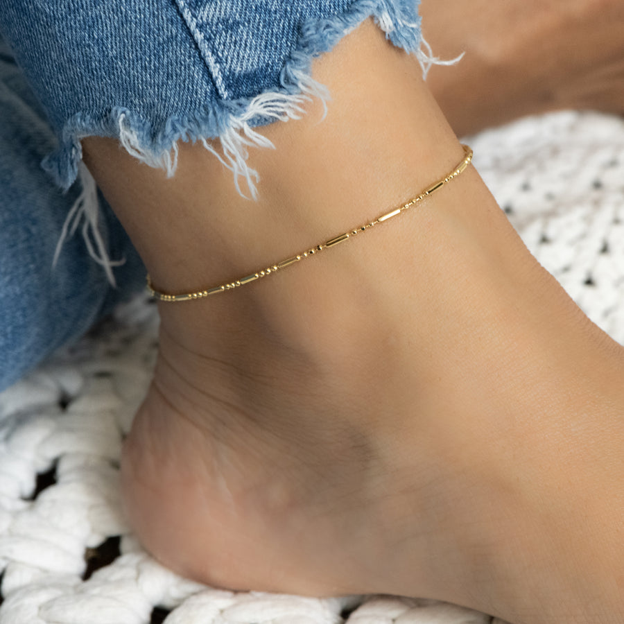 chain anklet bracelet gold