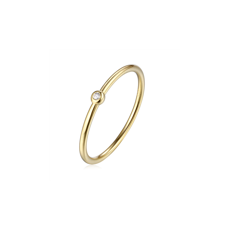 delicate gold stacking ring