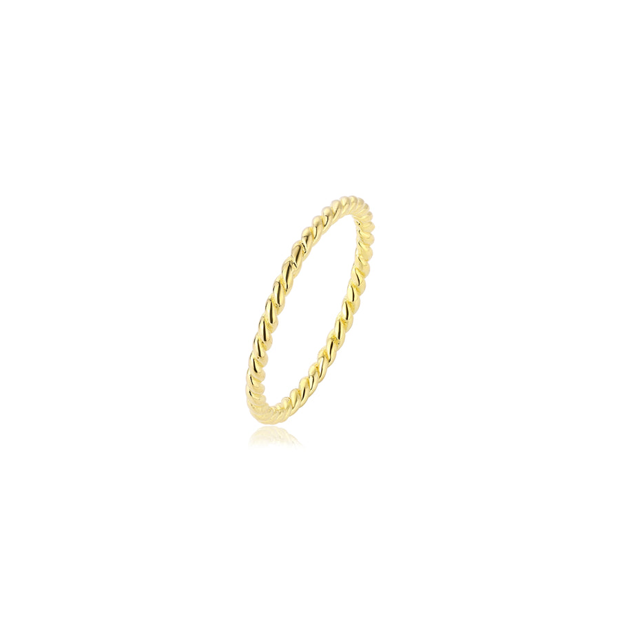 gold spiral band ring