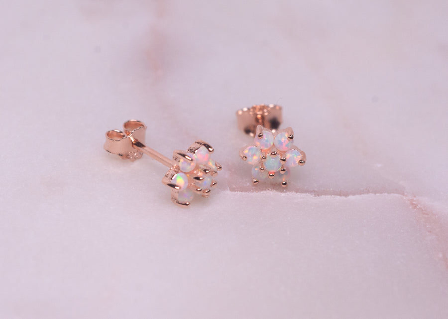 Flower Earrings Small Stud for Girls by FashionCrab® 