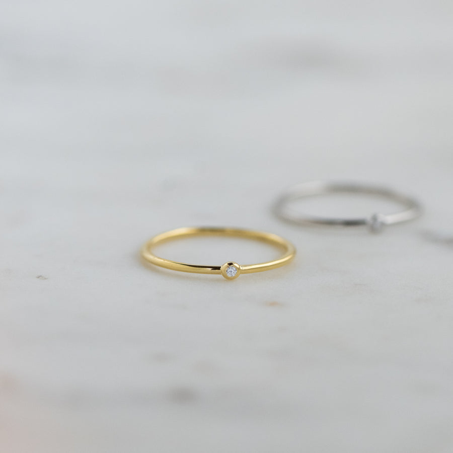 simple dainty stacking ring
